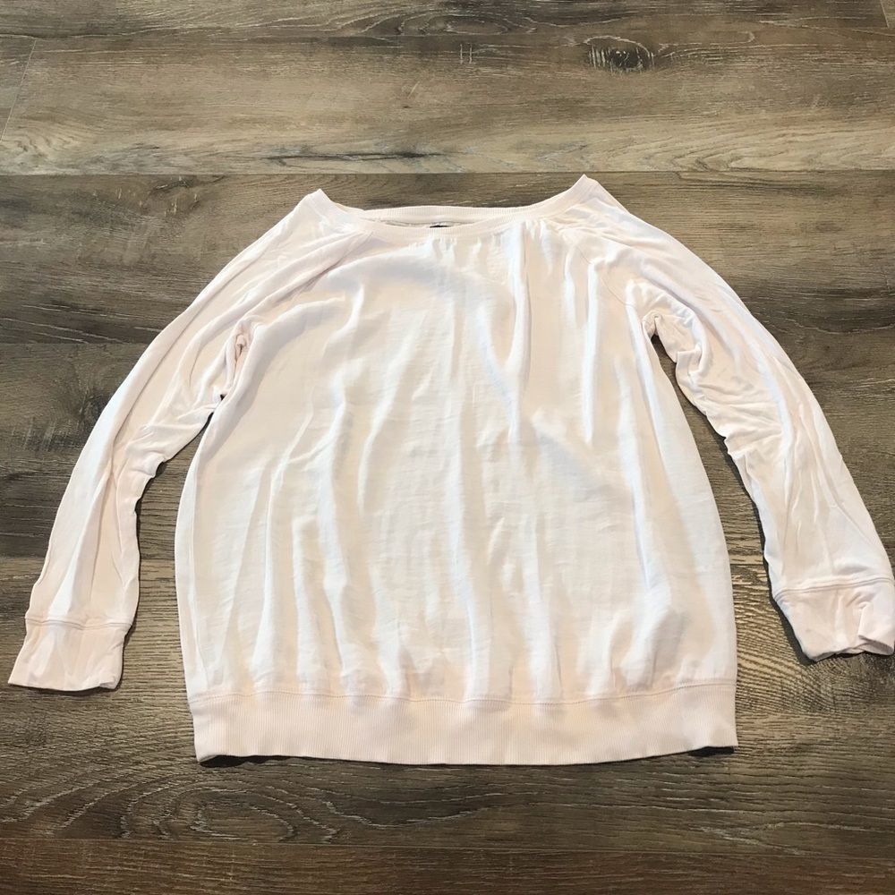 Women's Light Pink Long Sleeve Top